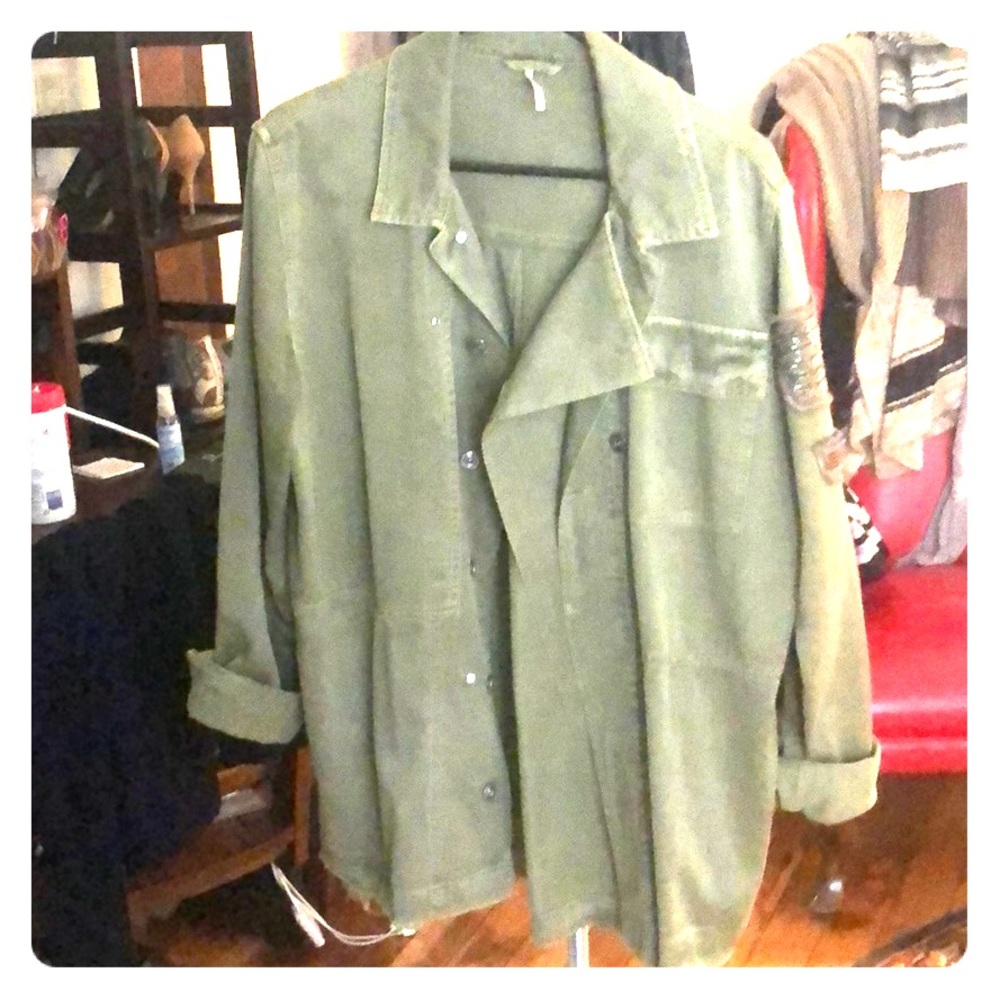 Free People Army Shirt/Jacket